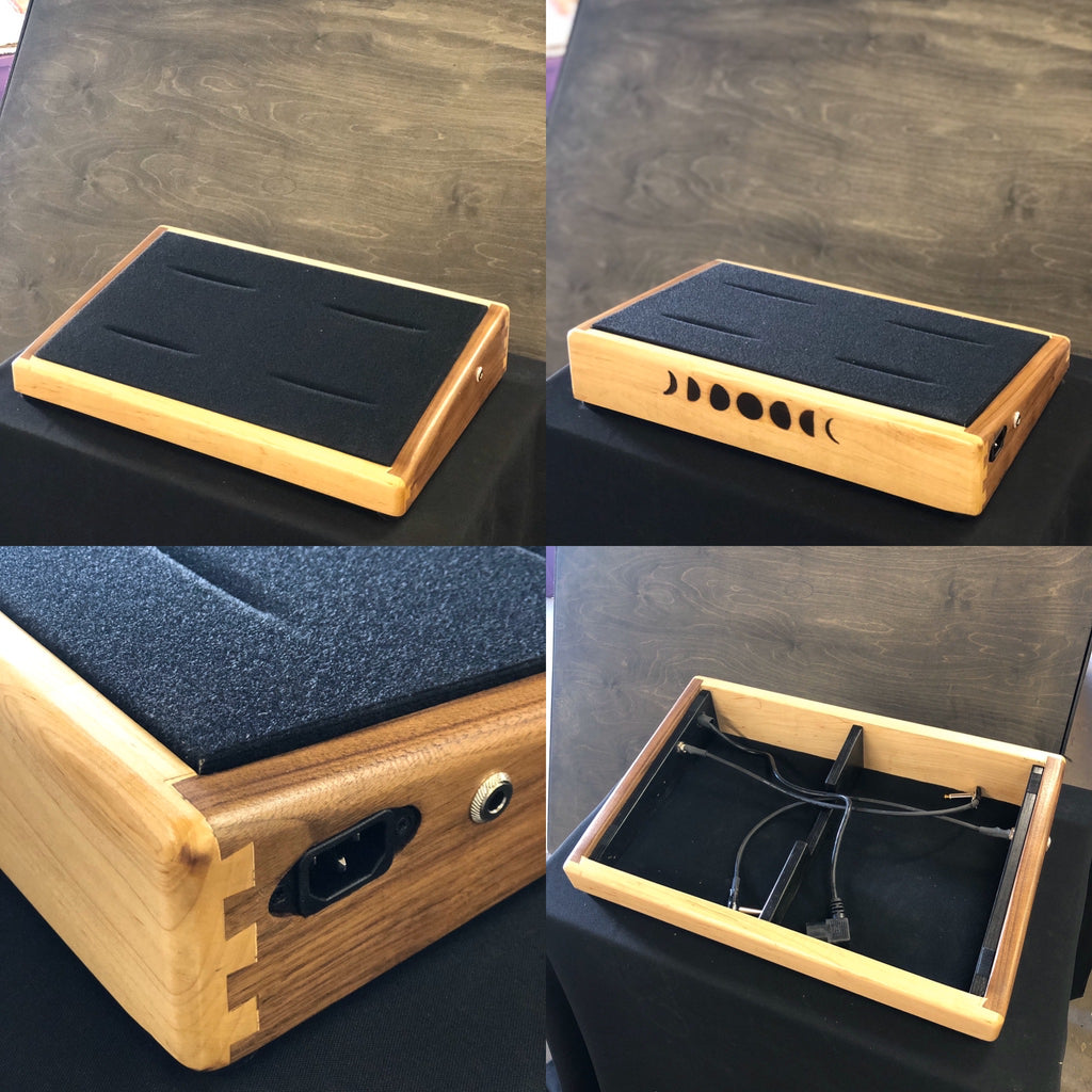 custom pedal case Custom Angled Pedalboard – Moon Custom Cabinetry
